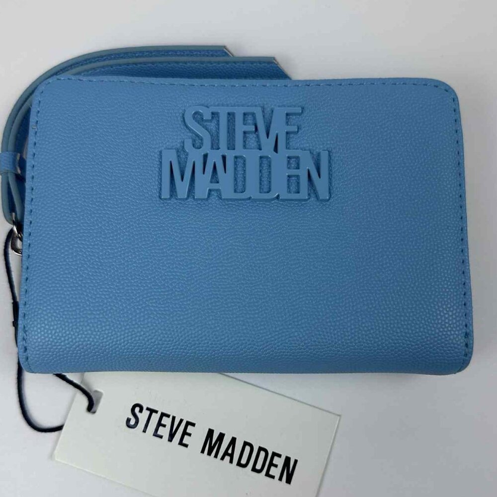 Steve Madden BJESS Caviar Wallet – Blue | NWT | Compact‎ Zip-Around